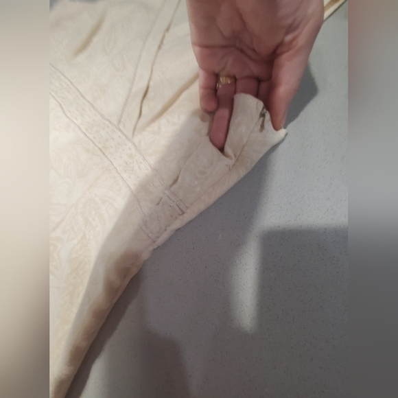 NWOT LYNN CANTIN Fabuleuse robe d'été en lin bien doublée de longueur midi - Picture 5 of 10